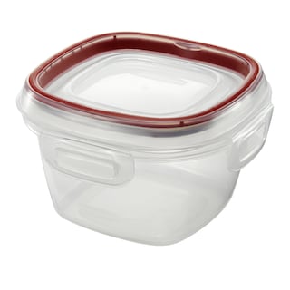 Foto 3 | Recipiente Rubbermaid Lock-its Para Almacenamiento De Alimentos, 2 Tazas, Color Rojo - Venta Internacional.