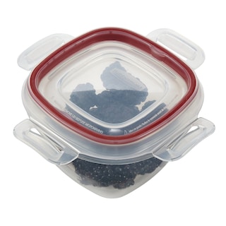 Foto 4 | Recipiente Rubbermaid Lock-its Para Almacenamiento De Alimentos, 2 Tazas, Color Rojo - Venta Internacional.