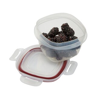Foto 5 | Recipiente Rubbermaid Lock-its Para Almacenamiento De Alimentos, 2 Tazas, Color Rojo - Venta Internacional.