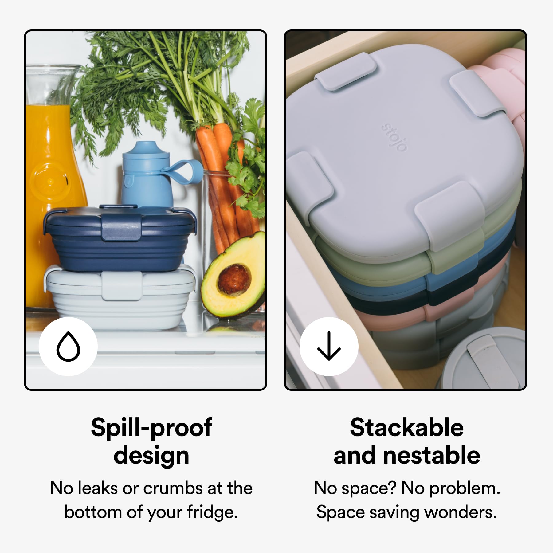 Foto 4 pulgar | Contenedor De Almacenamiento De Alimentos Stojo Caja Plegable Para Sándwiches De 24 Oz - Venta Internacional.
