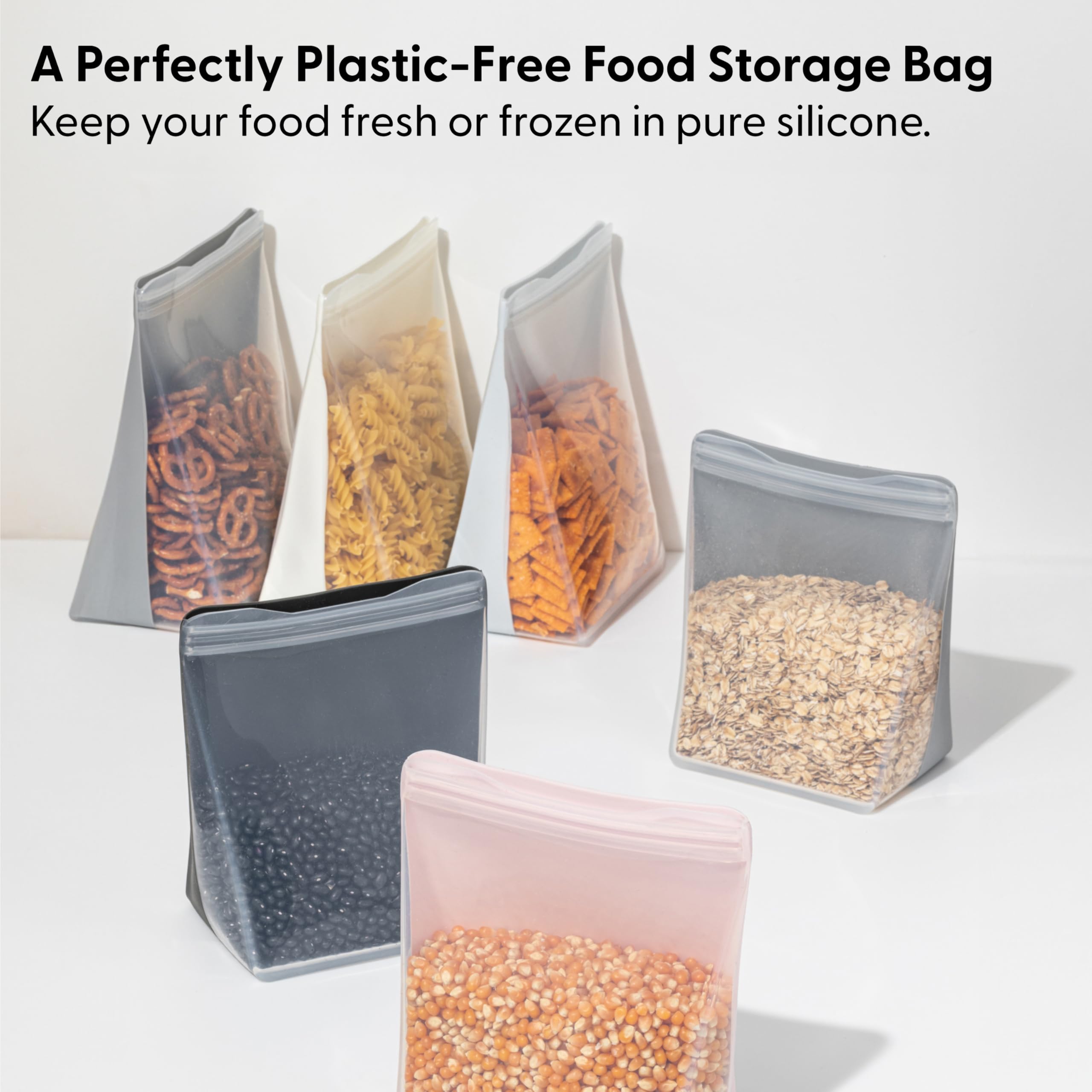 Foto 3 pulgar | Bolsa De Almacenamiento Reutilizable W&p Porter Silicone Sandwich 1.5l Blush - Venta Internacional.