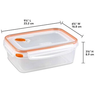 Foto 6 | Contenedor Sterilite Ultra-seal Rectangular De 1,9 L Y 8,3 Tazas - Venta Internacional.