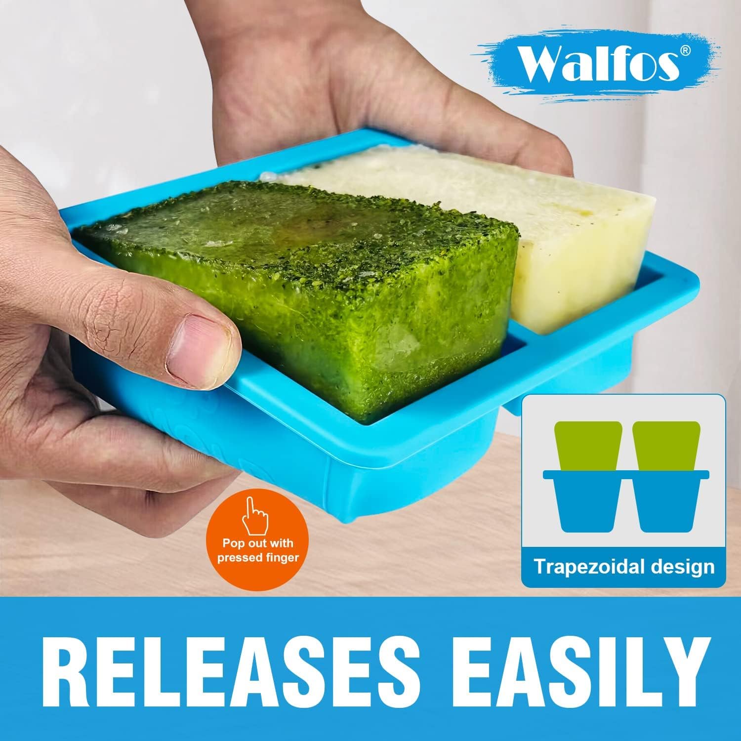 Foto 3 pulgar | Contenedor de Silicona Walfos para Congelador 250 Ml 3 Unidades - Venta Internacional
