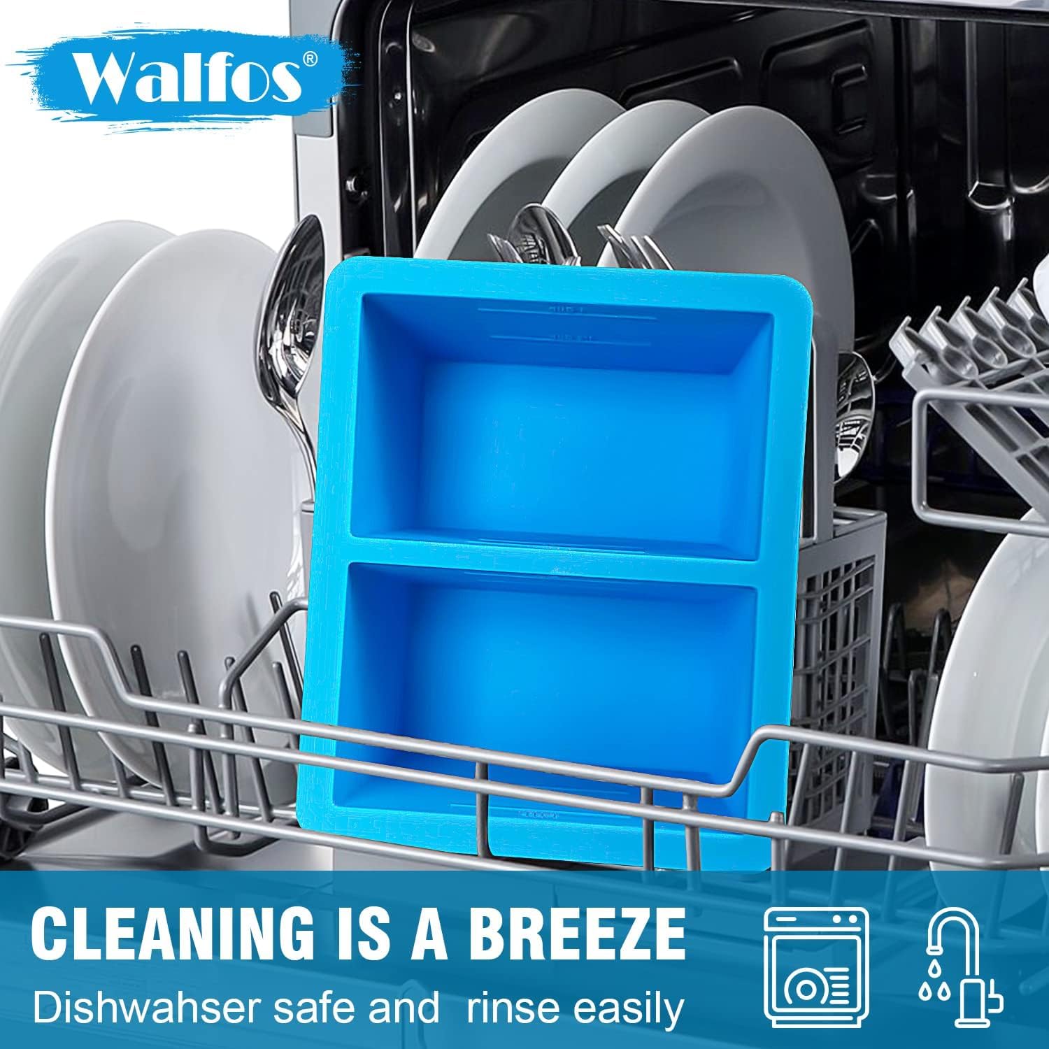 Foto 8 pulgar | Contenedor de Silicona Walfos para Congelador 250 Ml 3 Unidades - Venta Internacional