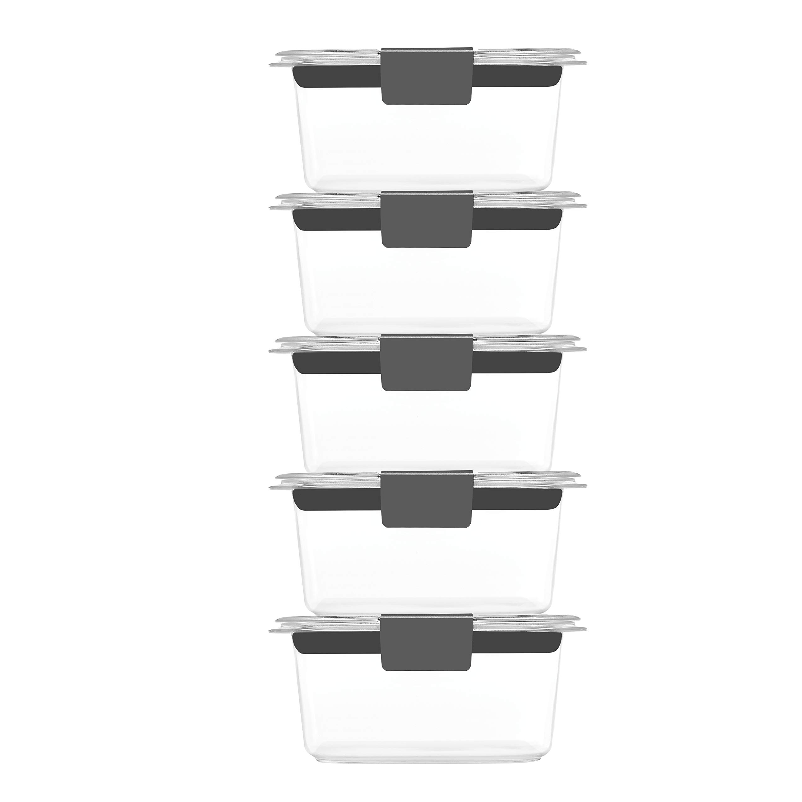 Foto 3 pulgar | Contenedores De Almacenamiento De Alimentos Rubbermaid Brilliance, 1,3 L, Paquete De 5 - Venta Internacional.