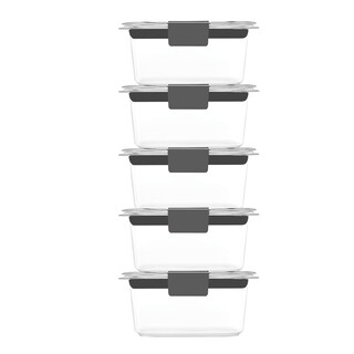 Foto 2 | Contenedores De Almacenamiento De Alimentos Rubbermaid Brilliance, 1,3 L, Paquete De 5 - Venta Internacional.