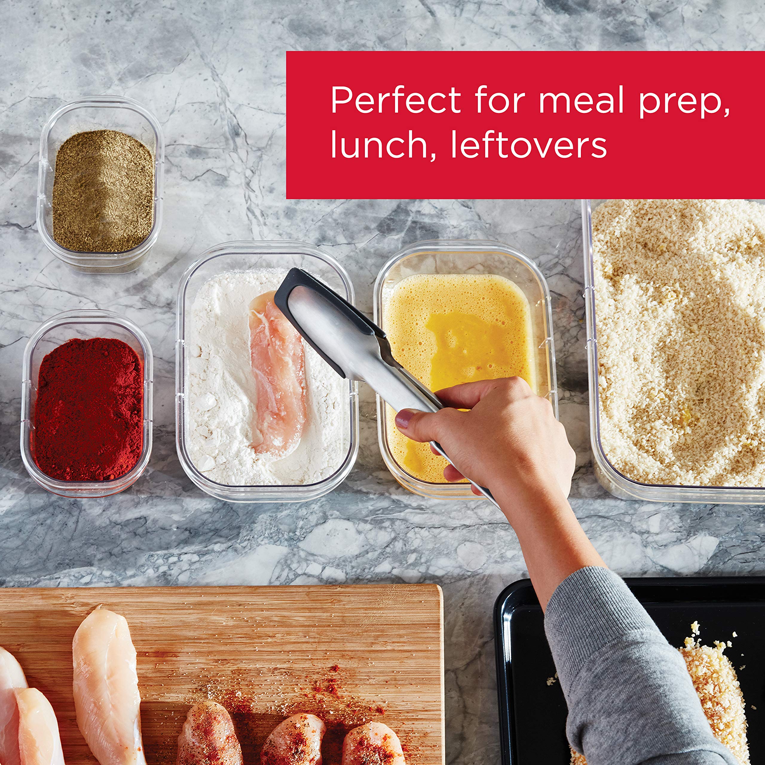 Foto 4 pulgar | Contenedores De Almacenamiento De Alimentos Rubbermaid Brilliance, 1,3 L, Paquete De 5 - Venta Internacional.