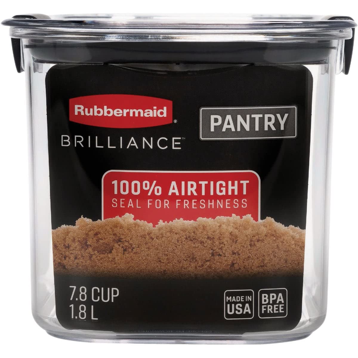 Foto 4 pulgar | Recipiente Rubbermaid Brilliance Para Almacenar Alimentos, 1,8 L, Sin Bpa - Venta Internacional.