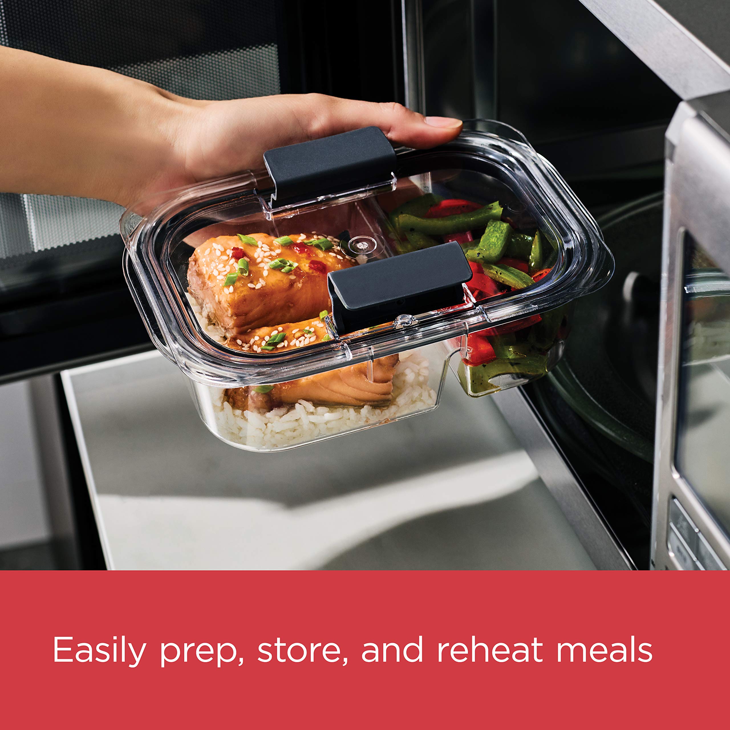 Foto 5 pulgar | Recipientes Rubbermaid Brilliance Para Almacenar Alimentos, 680 Ml, Paquete De 2 - Venta Internacional.