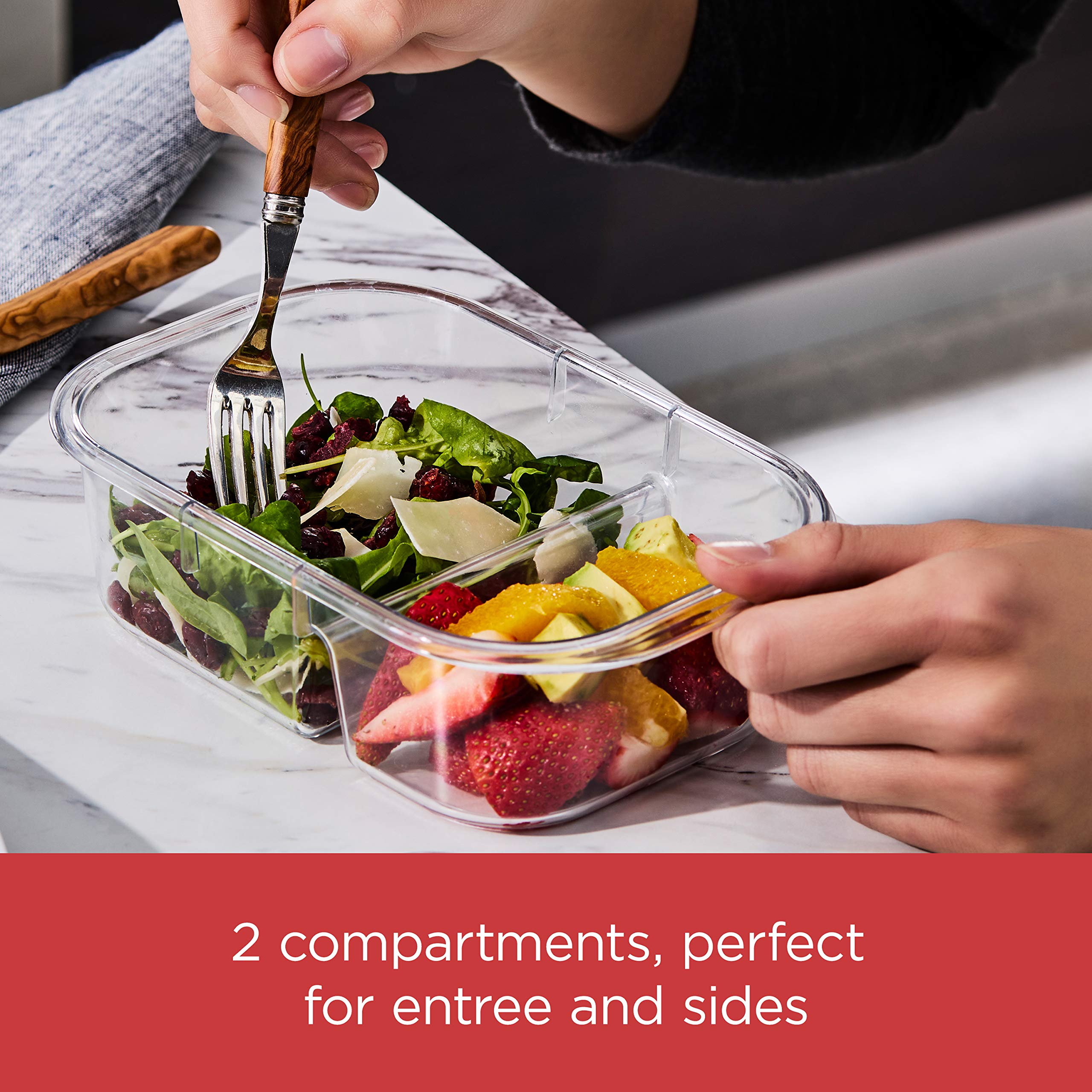 Foto 7 | Recipientes Rubbermaid Brilliance Para Almacenar Alimentos, 680 Ml, Paquete De 2 - Venta Internacional.