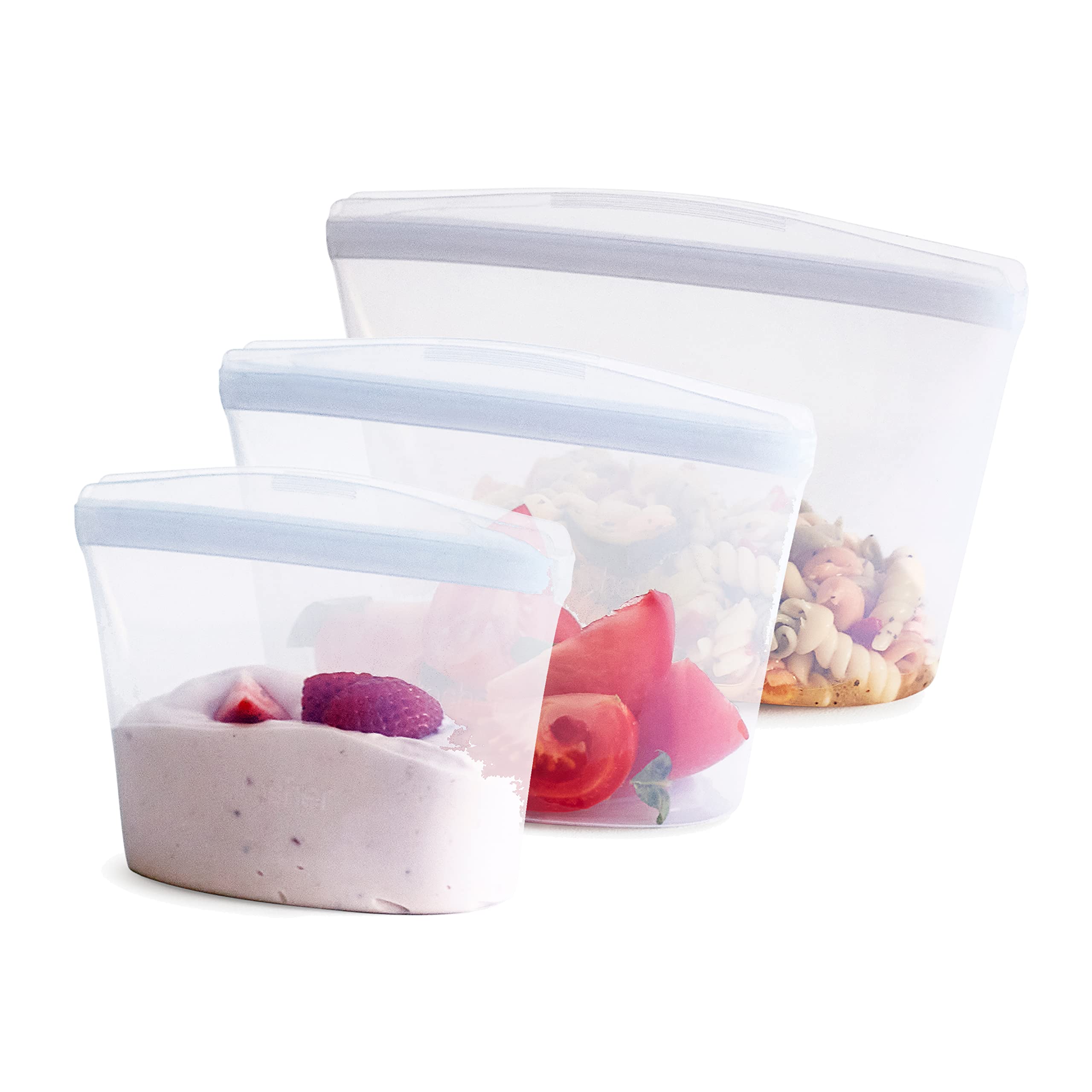 Foto 2 pulgar | Bolsas Reutilizables Para Almacenamiento De Alimentos Stasher Premium Silicone, Paquete De 3 - Venta Internacional.
