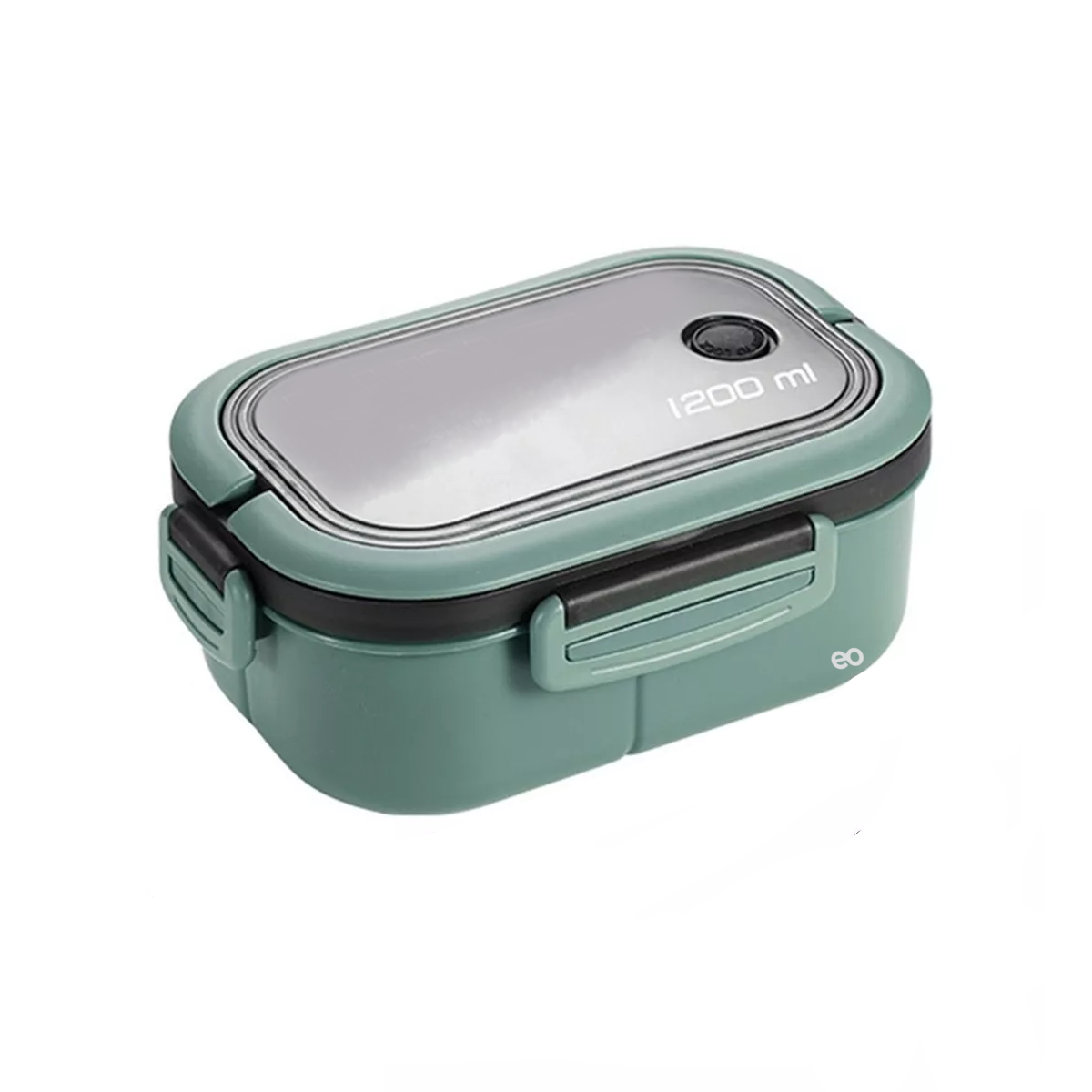 Fiambrera Portátil Térmica Capacidad 1200ml Eo Safe Imports Esi-15896-1 Verde