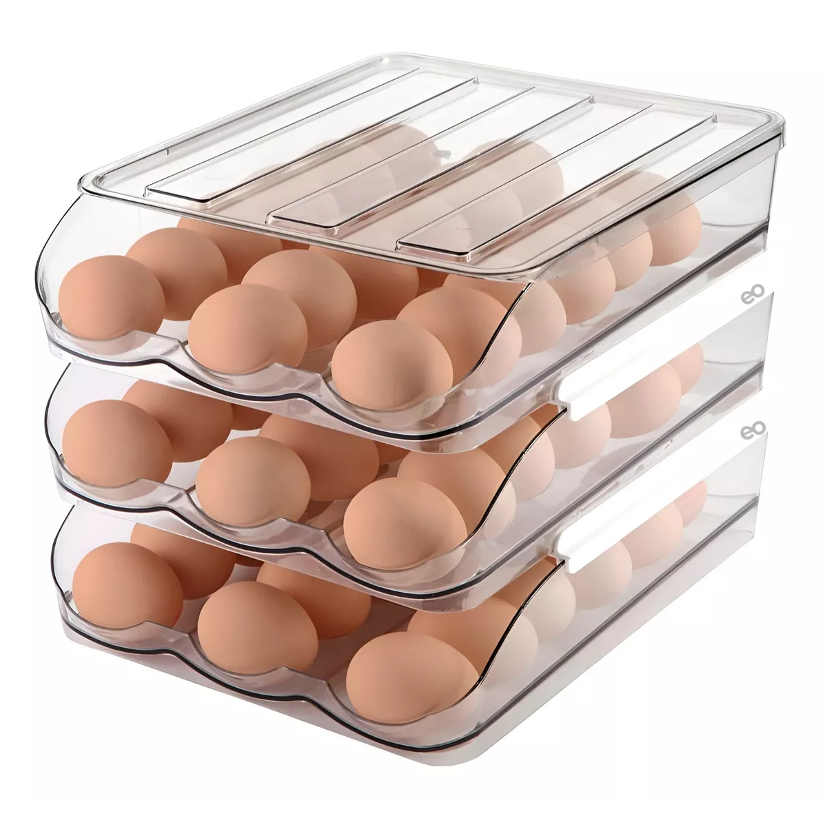 Foto 2 pulgar | Organizador De 54 Huevos Para Alacena, Refrigerador Y Cocina Eo Safe Imports Esi-17605-1 Transparente
