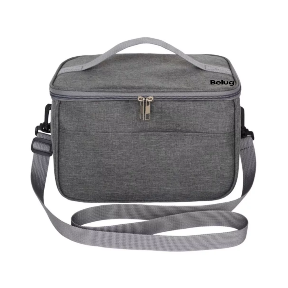 Foto 2 pulgar | Bolsa Lonchera Térmica Para Trabajo Escolares Hombre Y Mujer, Belug  Gris