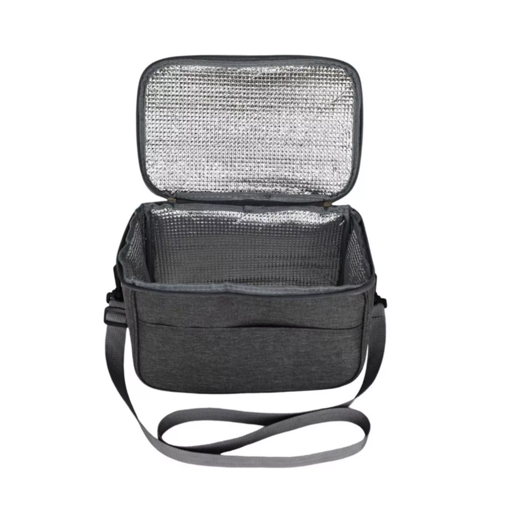 Foto 4 pulgar | Bolsa Lonchera Térmica Para Trabajo Escolares Hombre Y Mujer, Belug  Gris
