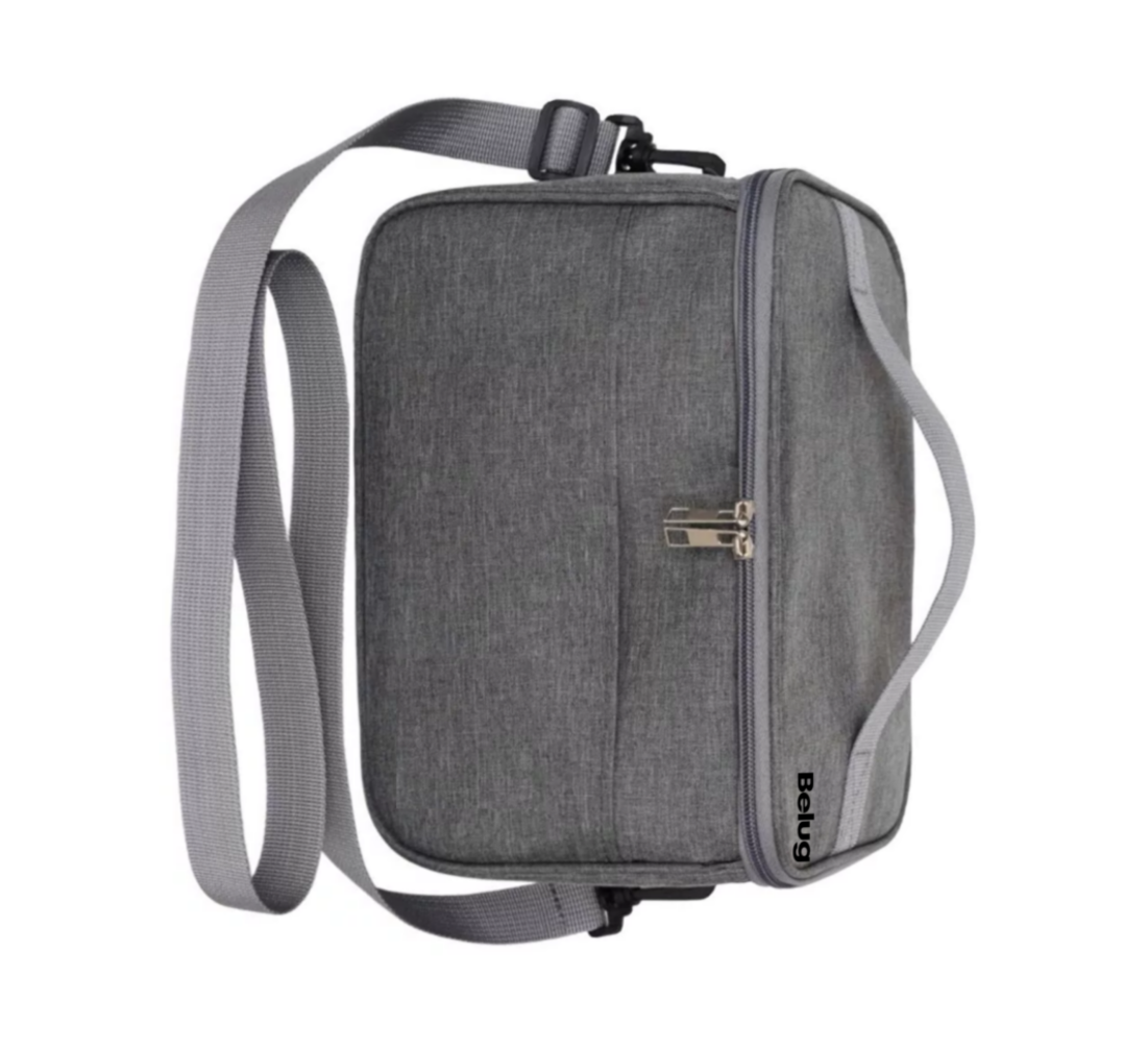 Foto 6 pulgar | Bolsa Lonchera Térmica Para Trabajo Escolares Hombre Y Mujer, Belug  Gris