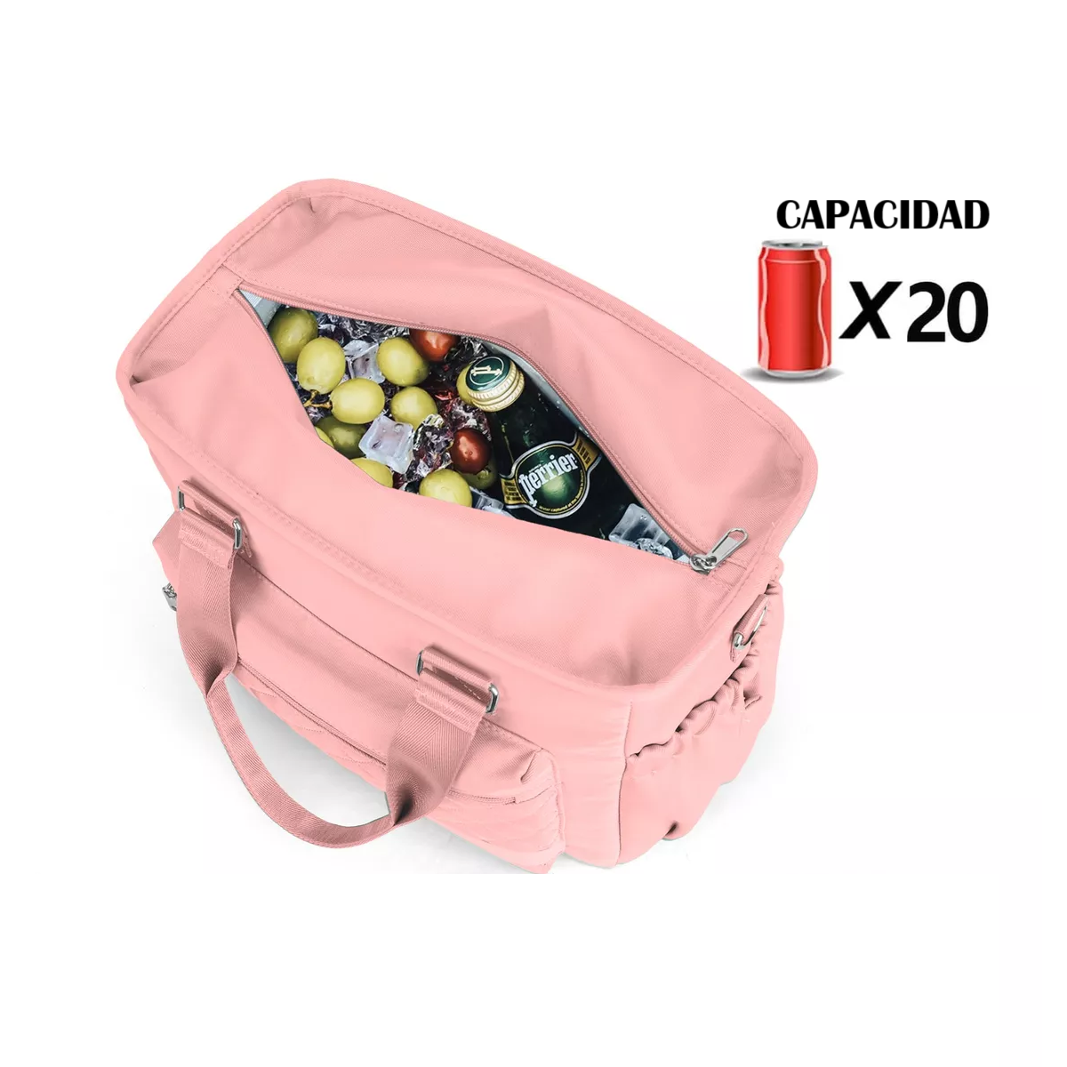 Foto 5 pulgar | Lonchera Bolsa Termica Lab.g Gran Capacidad Portátil Fiambrera 16l Rosa