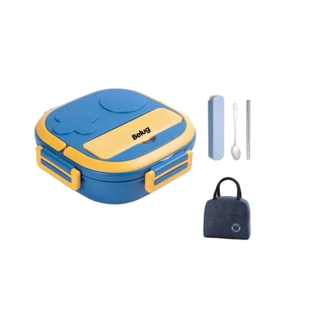Foto 1 | Fiambrera Portátiles Infantil Boxinoxidable, Belug  Azul/amarillo