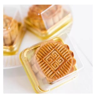 Foto 3 | Mini- Cajas De Plastico Transparente, Cupcakes, Magdalenas, 100 Pz Dorado/transparente