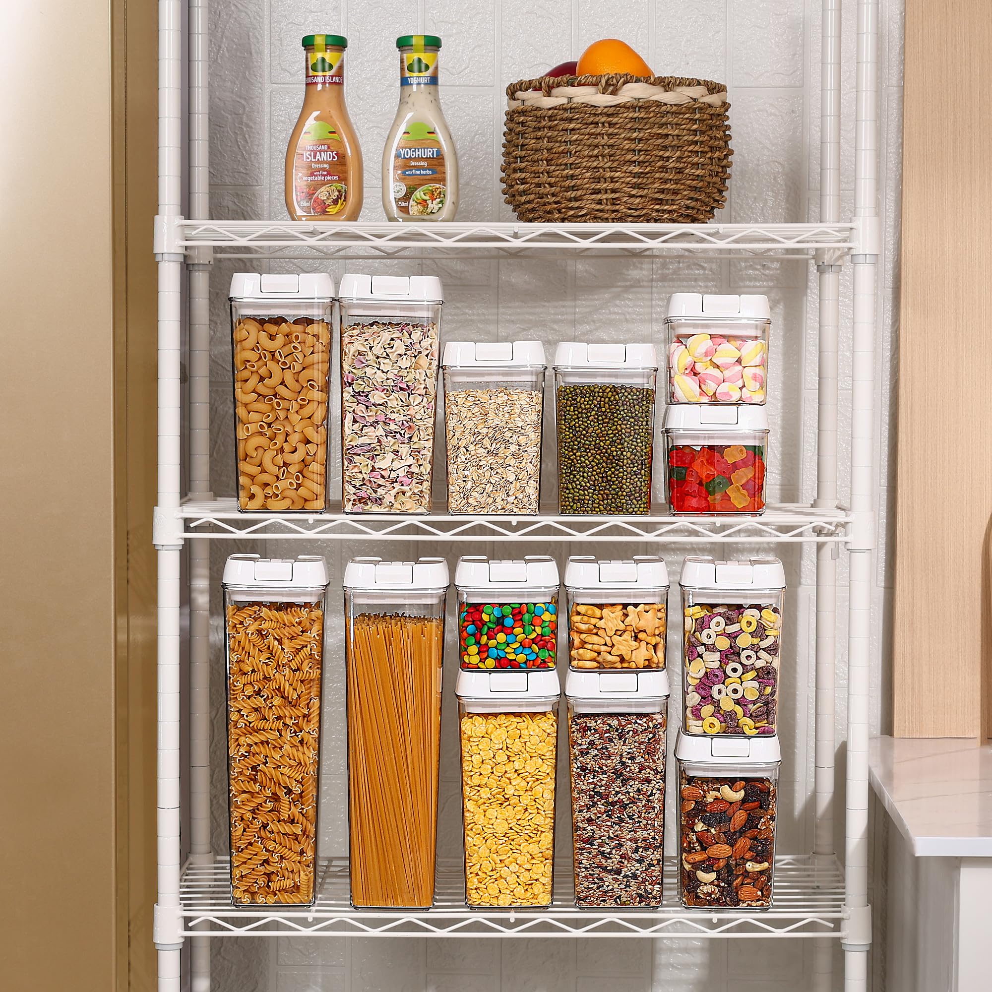 Foto 5 | Juego De Recipientes De Almacenamiento De Alimentos Vtopmart, 21 Unidades, Herméticos, Sin Bpa - Venta Internacional.