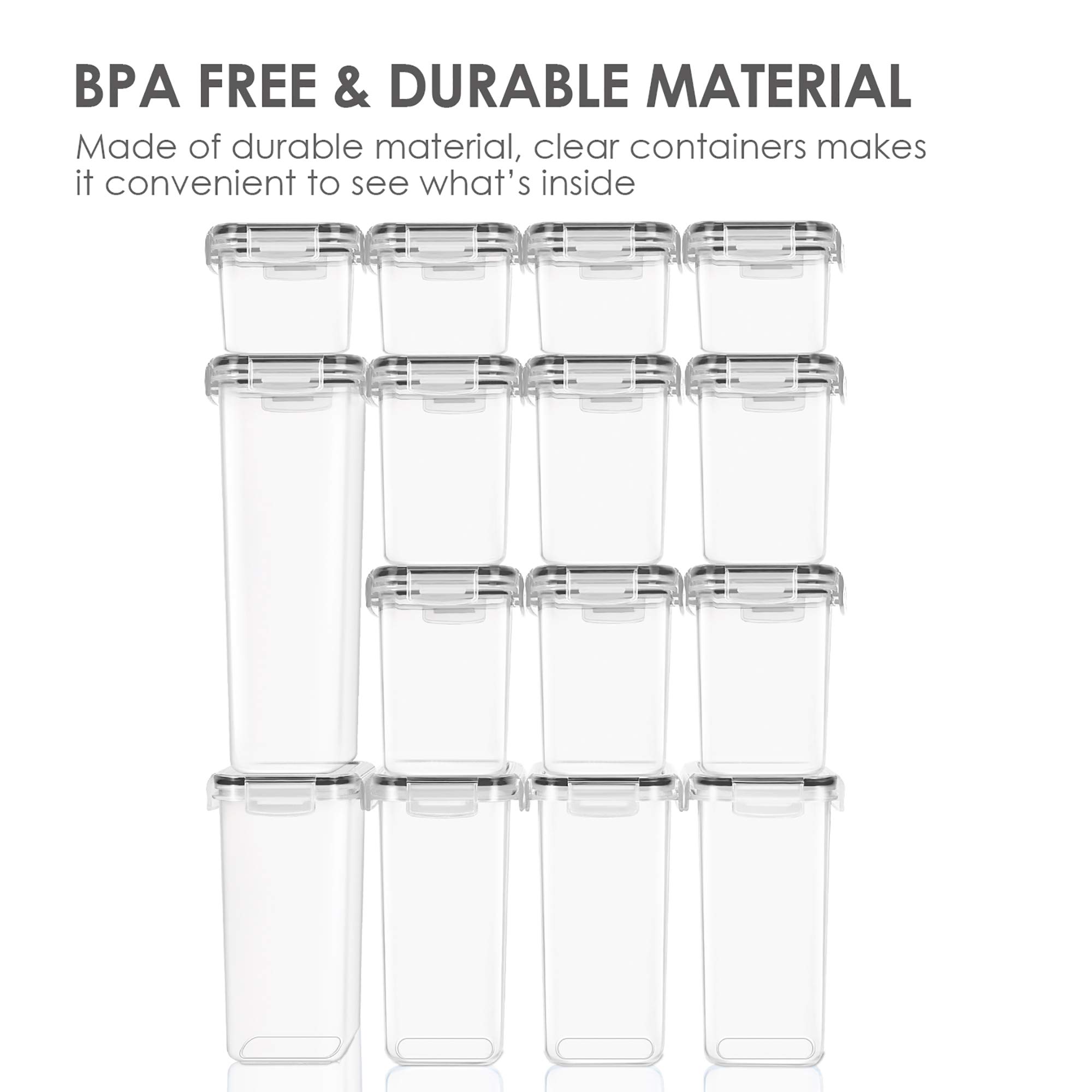 Foto 8 pulgar | Contenedores De Almacenamiento De Alimentos Vtopmart, 15 Unidades, Sin Bpa, Con Tapas - Venta Internacional.