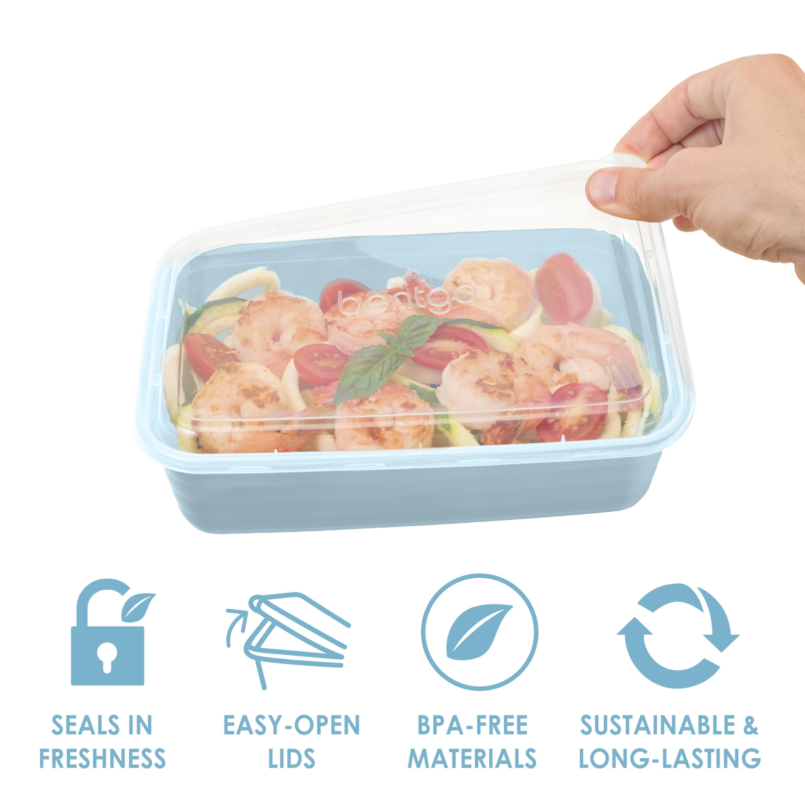 Foto 4 | Recipientes Para Preparación De Comidas Bentgo Prep, Juego De 20 Piezas Con 1 Compartimento - Venta Internacional.