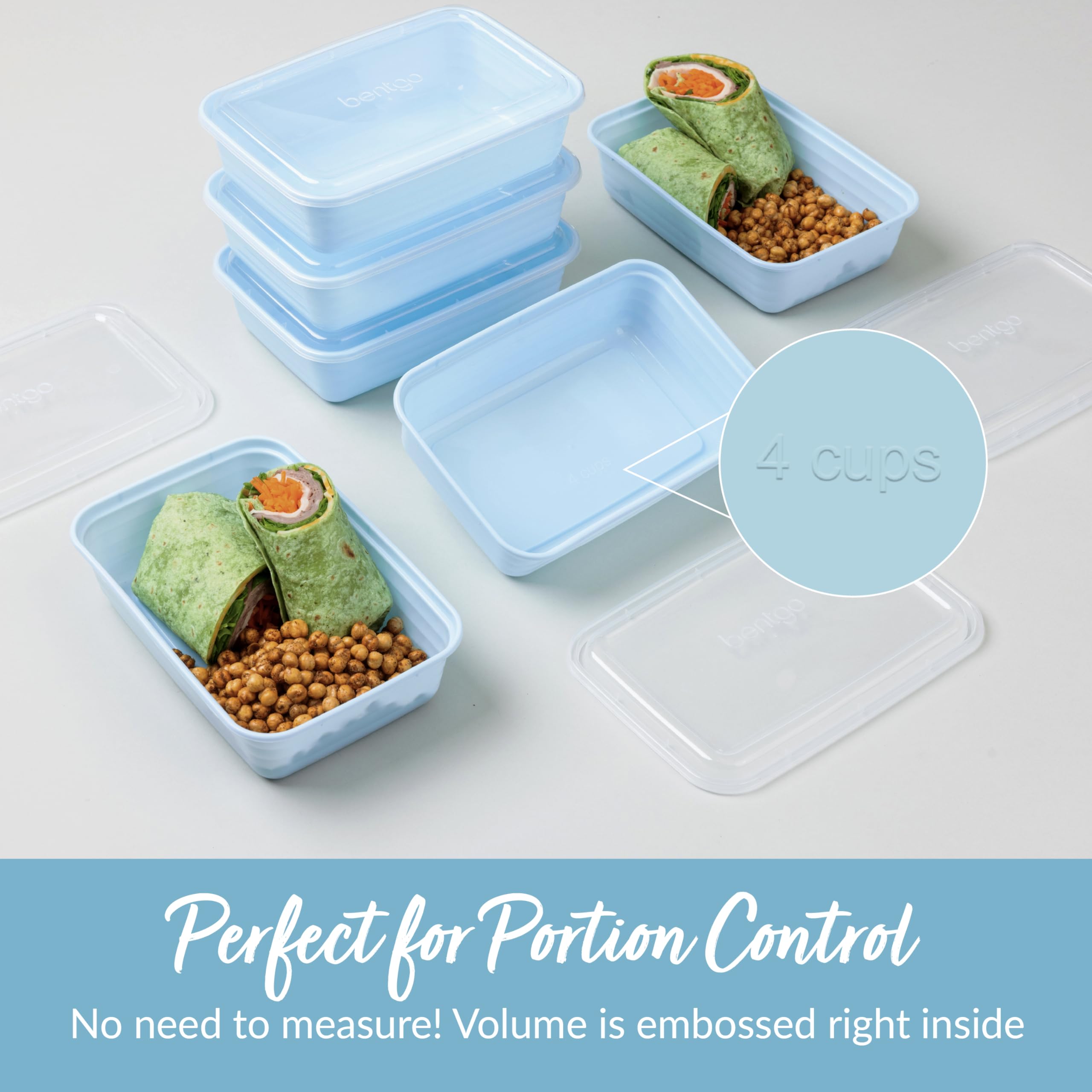Foto 6 | Recipientes Para Preparación De Comidas Bentgo Prep, Juego De 20 Piezas Con 1 Compartimento - Venta Internacional.