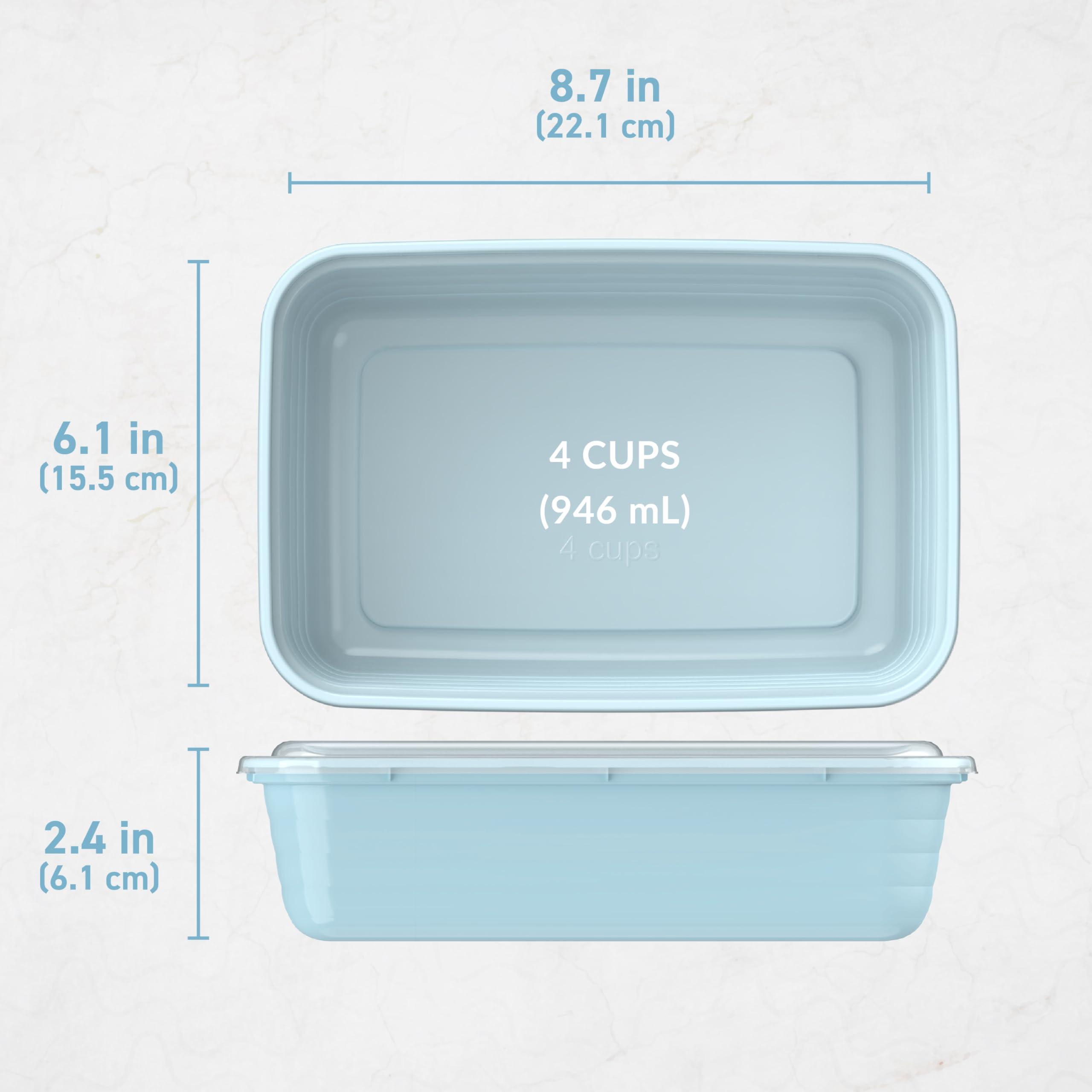Foto 7 | Recipientes Para Preparación De Comidas Bentgo Prep, Juego De 20 Piezas Con 1 Compartimento - Venta Internacional.