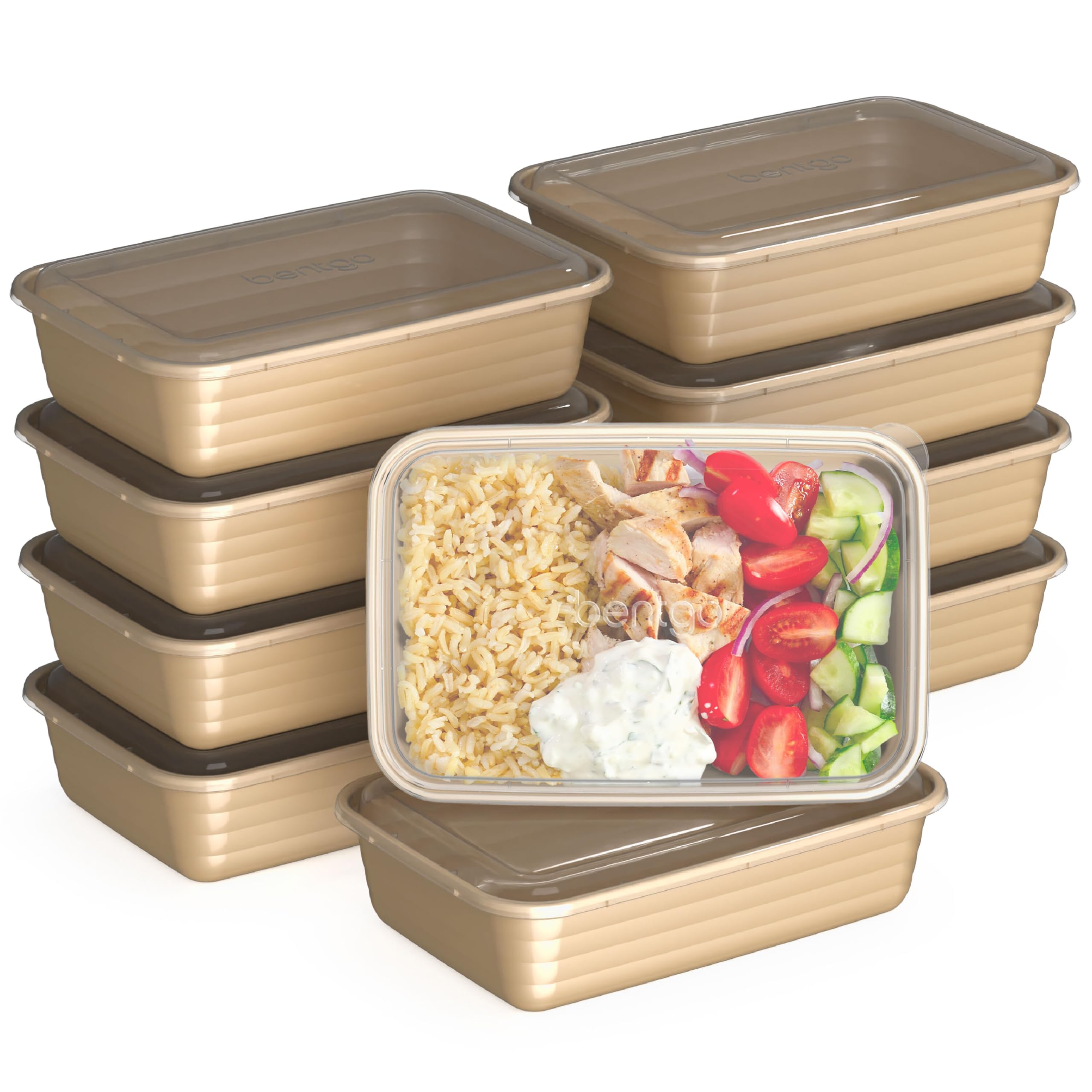 Recipientes Para Preparación De Comidas Bentgo Prep, 1 Compartimento, 20 Piezas - Venta Internacional.