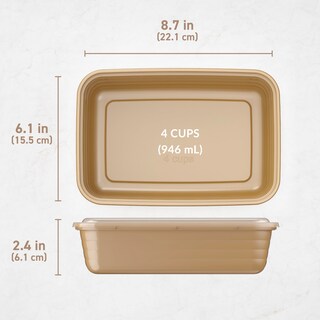 Foto 7 | Recipientes Para Preparación De Comidas Bentgo Prep, 1 Compartimento, 20 Piezas - Venta Internacional.