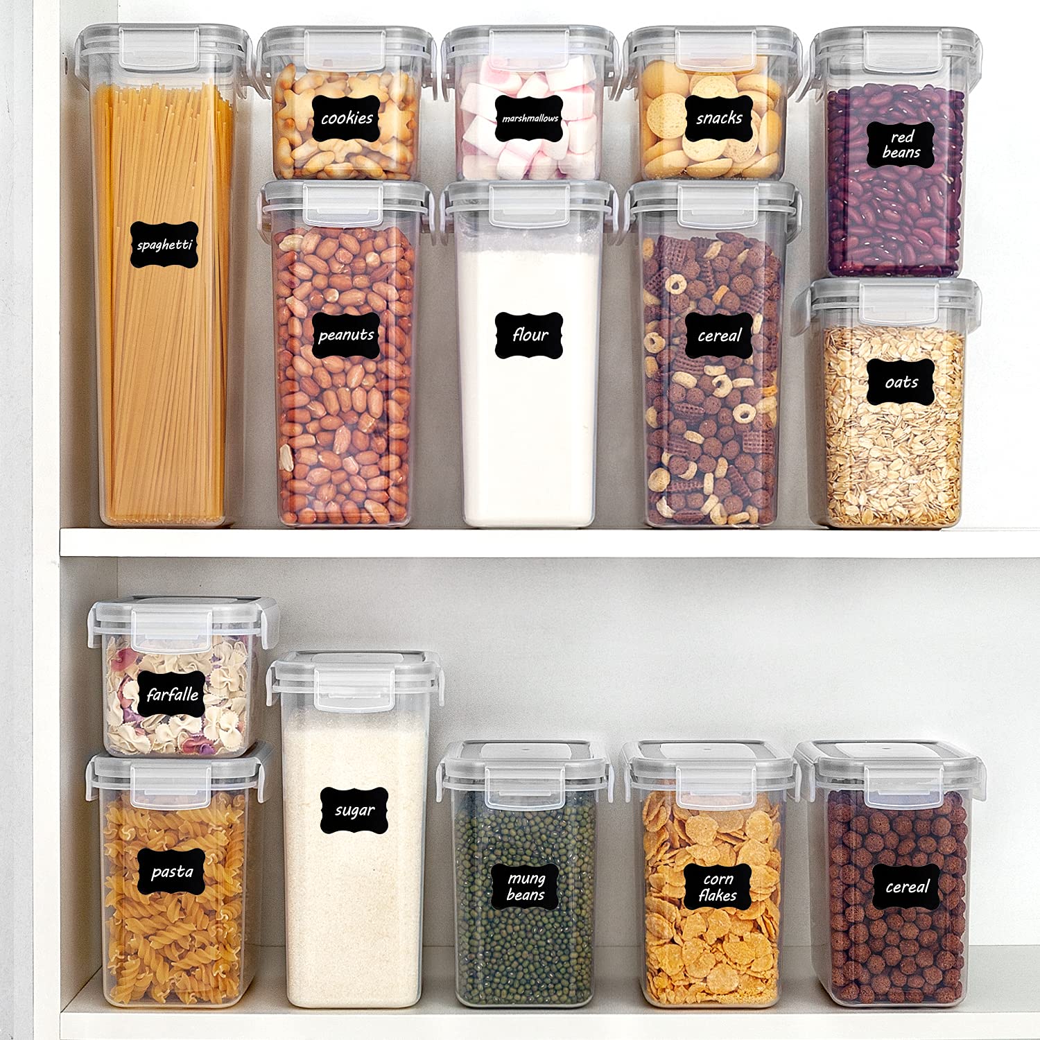 Foto 6 pulgar | Contenedores De Almacenamiento De Alimentos Vtopmart, 24 Unidades, Sin Bpa, Con Tapas, Color Gris - Venta Internacional.