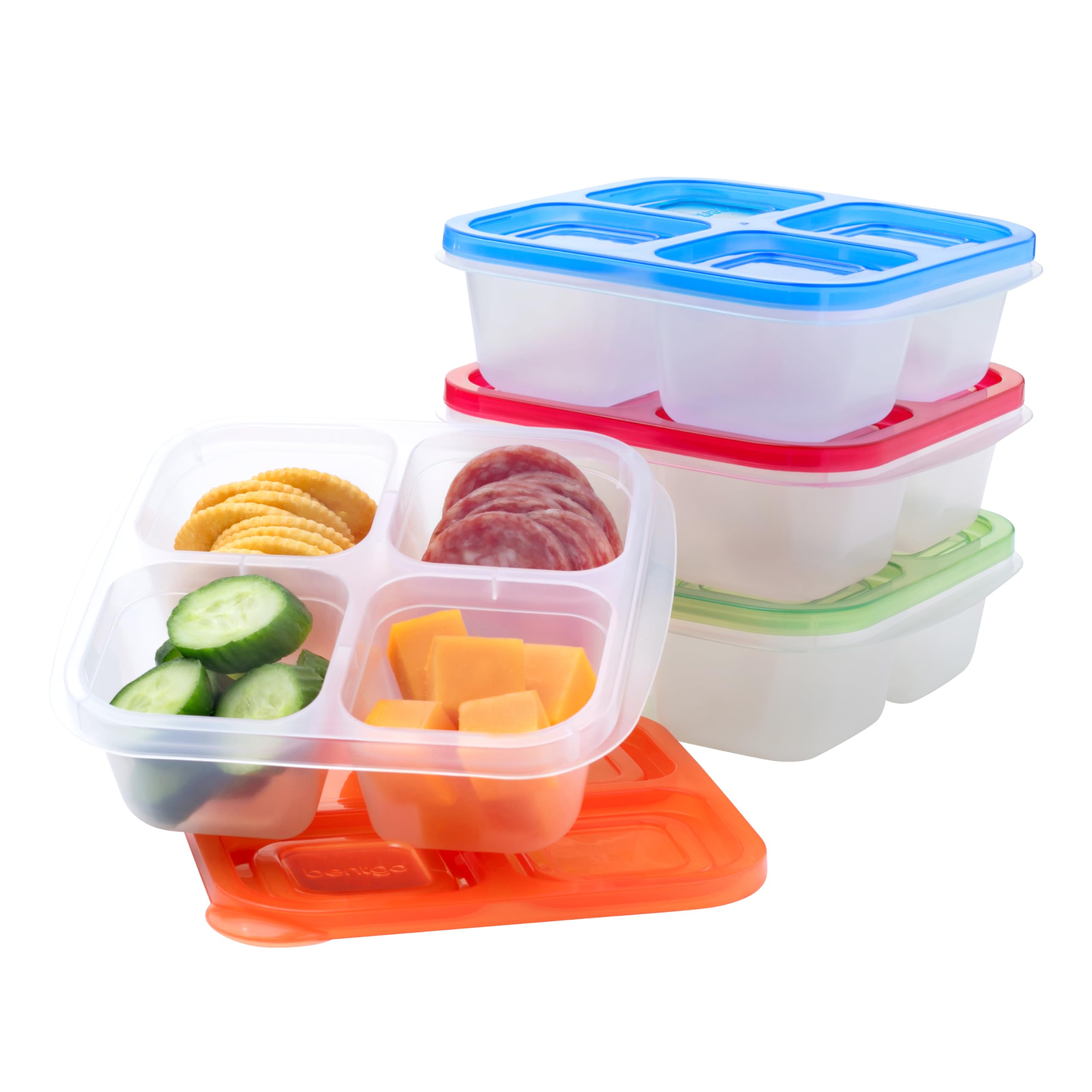 Contenedores Para Aperitivos Bentgo Easyboxes, Juego De 4 Compartimentos Y 8 Piezas - Venta Internacional.