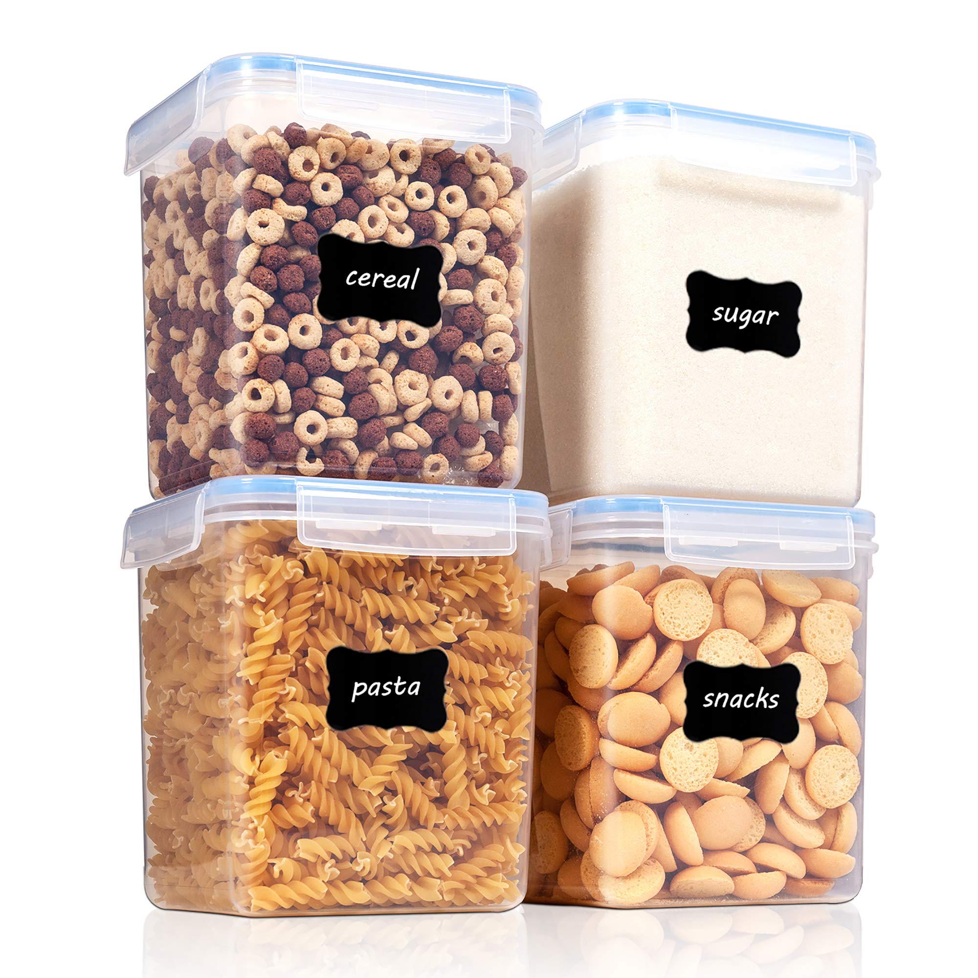 Contenedores De Almacenamiento De Alimentos Vtopmart 2.5 L (84.5 Oz) 4 Piezas Azules - Venta Internacional.