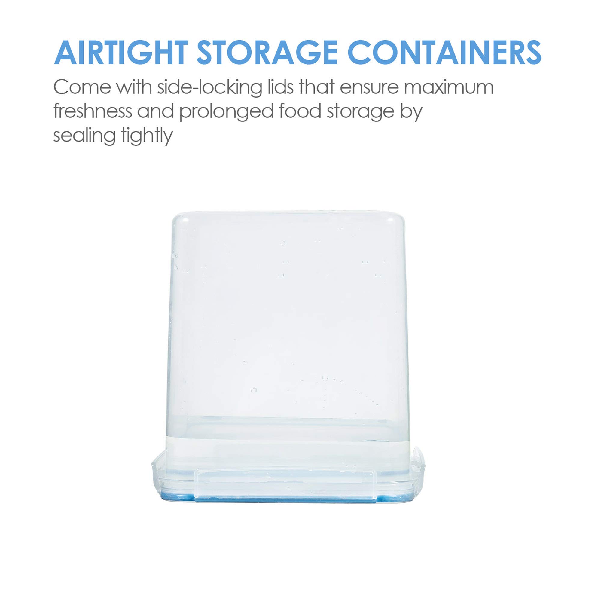 Foto 5 pulgar | Contenedores De Almacenamiento De Alimentos Vtopmart 2.5 L (84.5 Oz) 4 Piezas Azules - Venta Internacional.