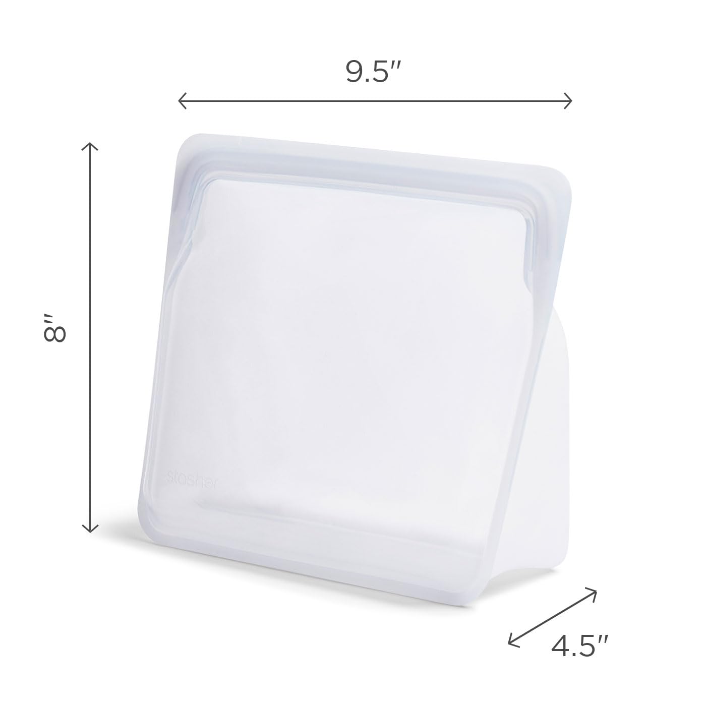 Foto 6 | Bolsa De Almacenamiento De Alimentos Stasher Premium De Silicona Reutilizable, 3 Litros, Color Aguamarina - Vent