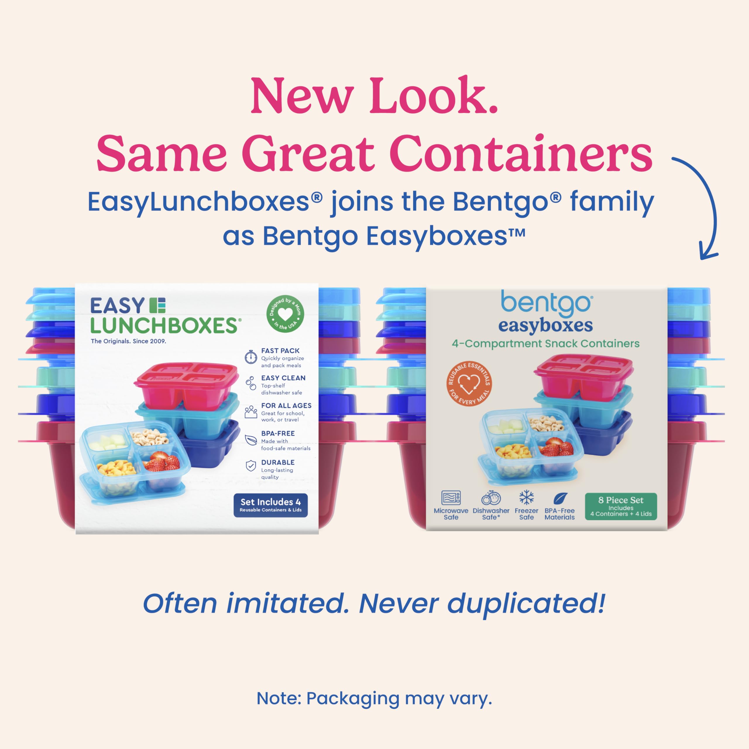 Foto 6 pulgar | Contenedores para Alimentos Bentgo Easyboxes 4 Compartimentos 8 Piezas - Venta Internacional