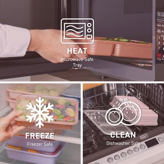 Foto 5 | Recipientes para Alimentos Bentgo Prep 10 Recipientes Sin Bpa Oro Rosa - Venta Internacional