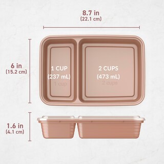 Foto 7 | Recipientes para Alimentos Bentgo Prep 10 Recipientes Sin Bpa Oro Rosa - Venta Internacional