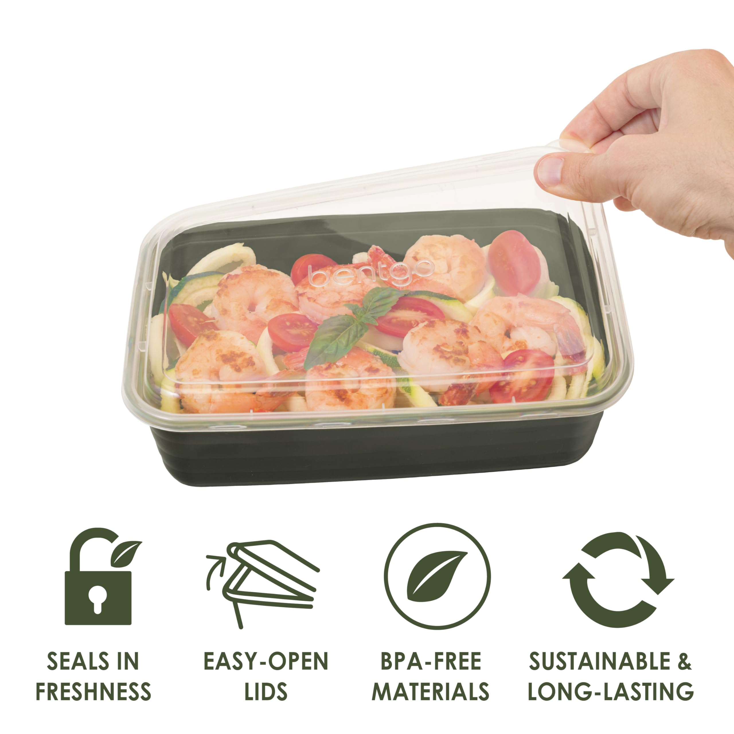 Foto 5 pulgar | Recipientes para Alimentos Bentgo Prep 10 Recipientes Sin Bpa Verde - Venta Internacional