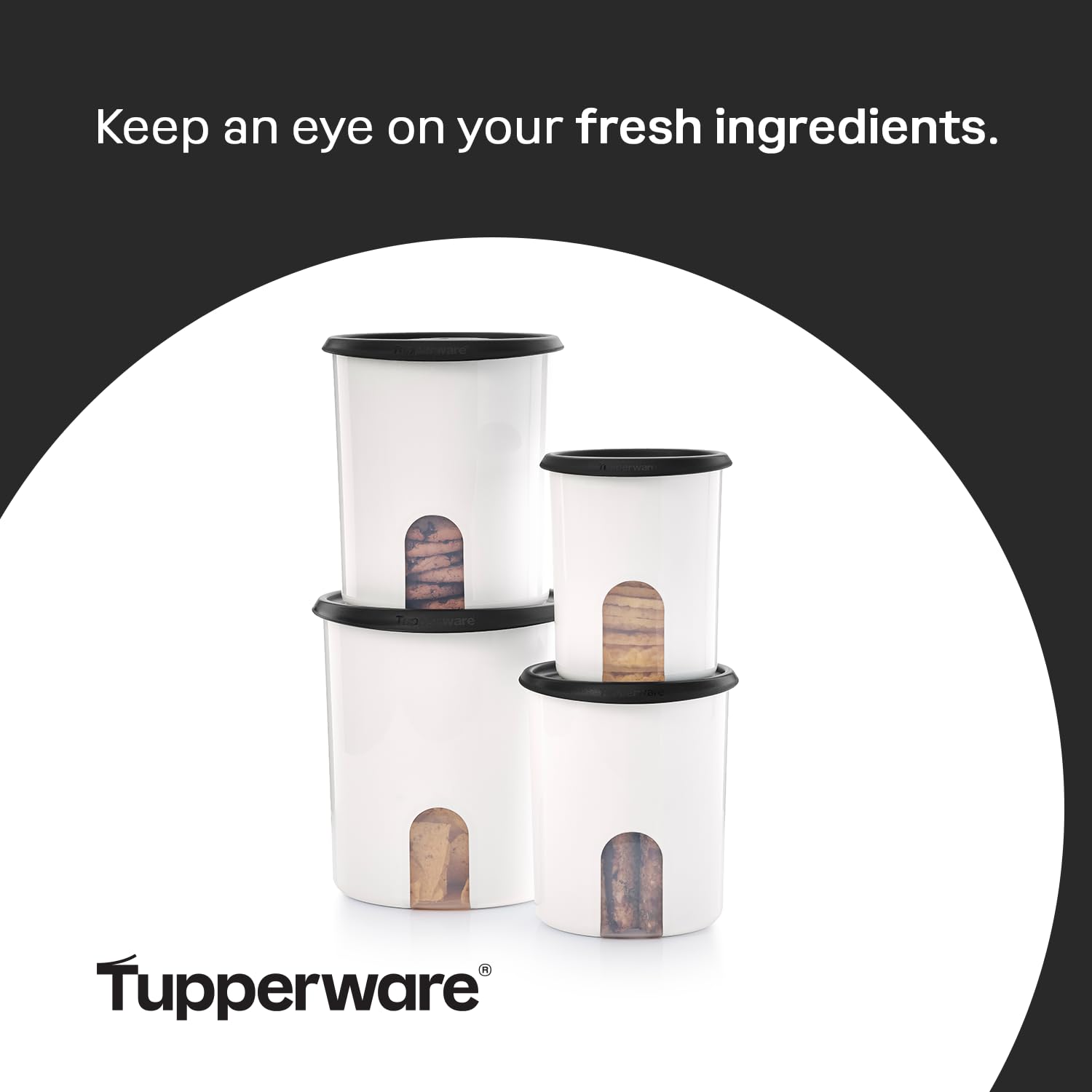 Foto 6 pulgar | Bote De Almacenamiento De Alimentos Tupperware One Touch Reminder De 4 Litros, Juego De 4 - Venta Internacional.
