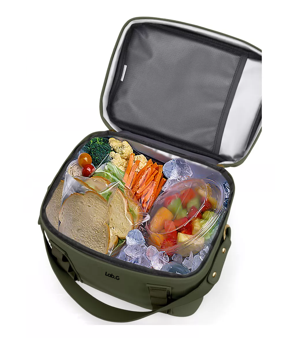 Foto 2 | Lonchera Térmica Bolsa De Almuerzo Portátil Fiambrera Escolar Verde
