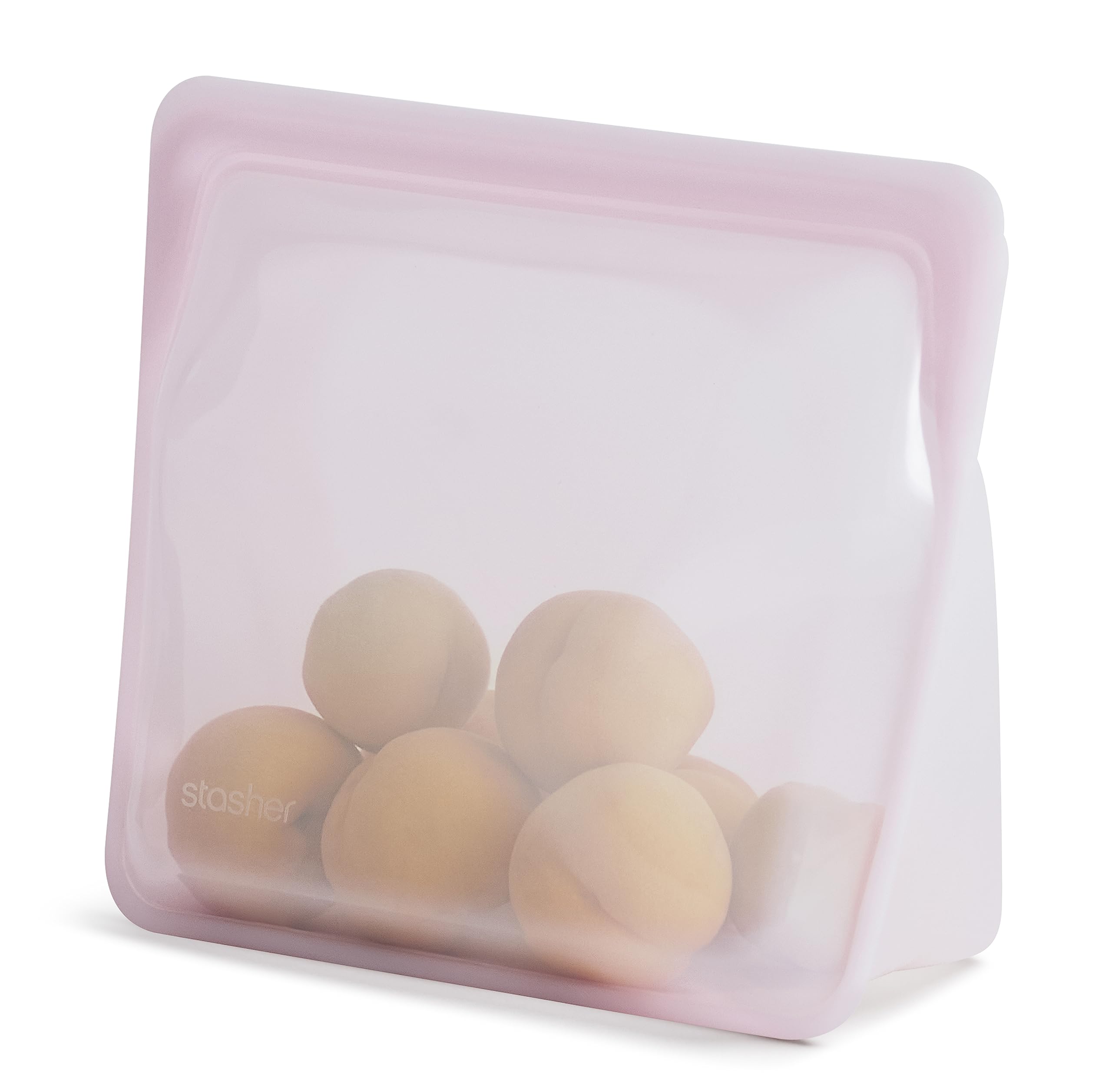 Bolsa De Almacenamiento Reutilizable Stasher Platinum Silicone 3.08l Rosa - Venta Internacional.