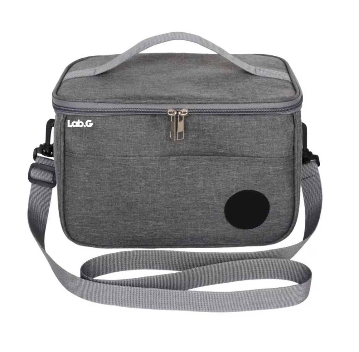 Bolsa Lonchera Térmica Para Trabajo Lab.g Escolares Hombre Y Mujer Gris