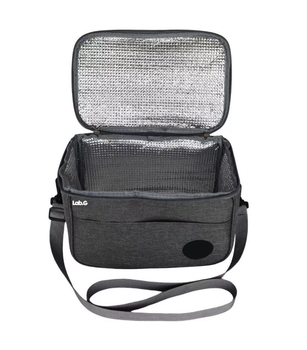 Foto 4 pulgar | Bolsa Lonchera Térmica Para Trabajo Lab.g Escolares Hombre Y Mujer Gris