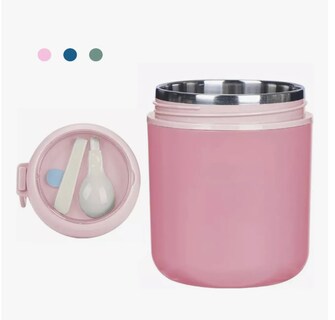 Foto 1 | Lonchera Xtellar Termica Acero Inoxidable De 530ml Incluye Cuchara Color Rosa