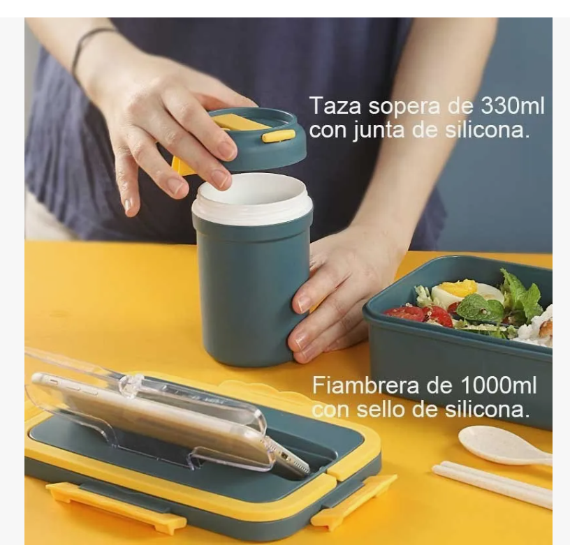 Foto 5 pulgar | Set Xtellar 5 Kit Lonchera Con Topper Para Lunch Y Sopa, Fiambrera