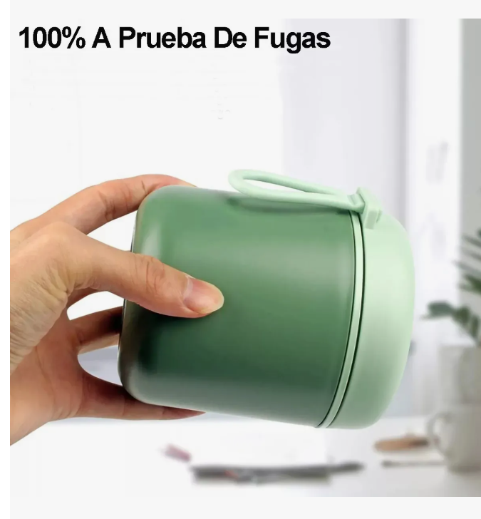 Foto 5 pulgar | Lonchera Xtellar Termica Acero Inoxidable De 530ml Incluye Cuchara Color Verde