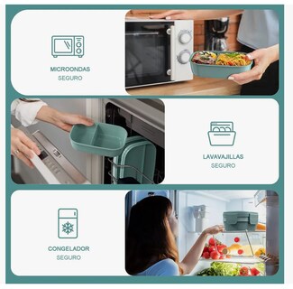 Foto 5 | Box Xtellar Lunch 3 Niveles Topper 1900ml Fiambrera Con Cubiertos