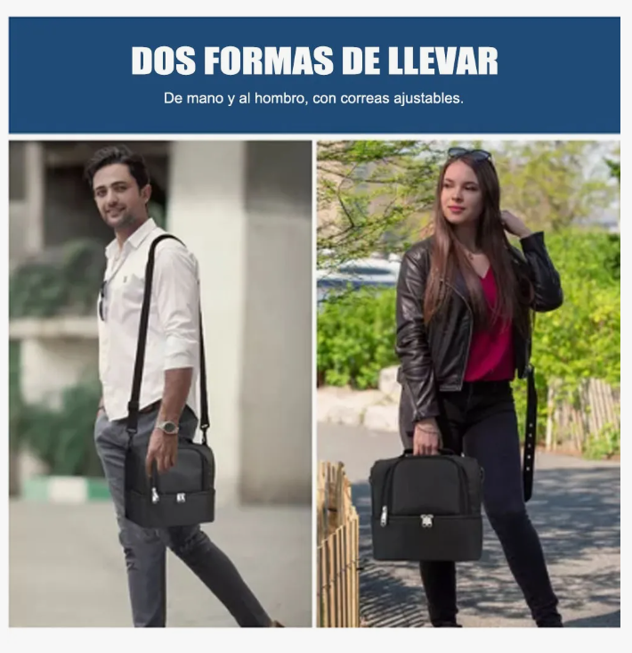 Foto 6 pulgar | Bolsa Xtellar De Almuerzo Práctica De Gran Capacidad Y Doble Capa