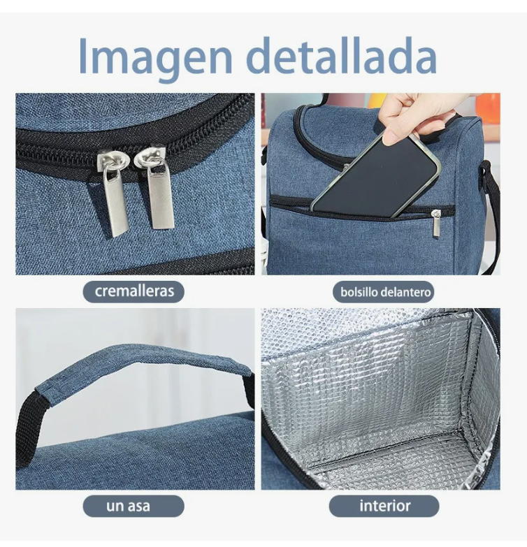 Foto 6 pulgar | Lonchera Xtellar Térmica Bolsa Almuerzo De Hombro Gran Capacidad